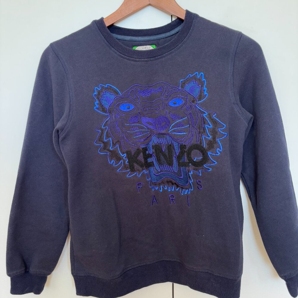 Vintage Kenzo Jungle Tiger Embroidered Sweatshirt